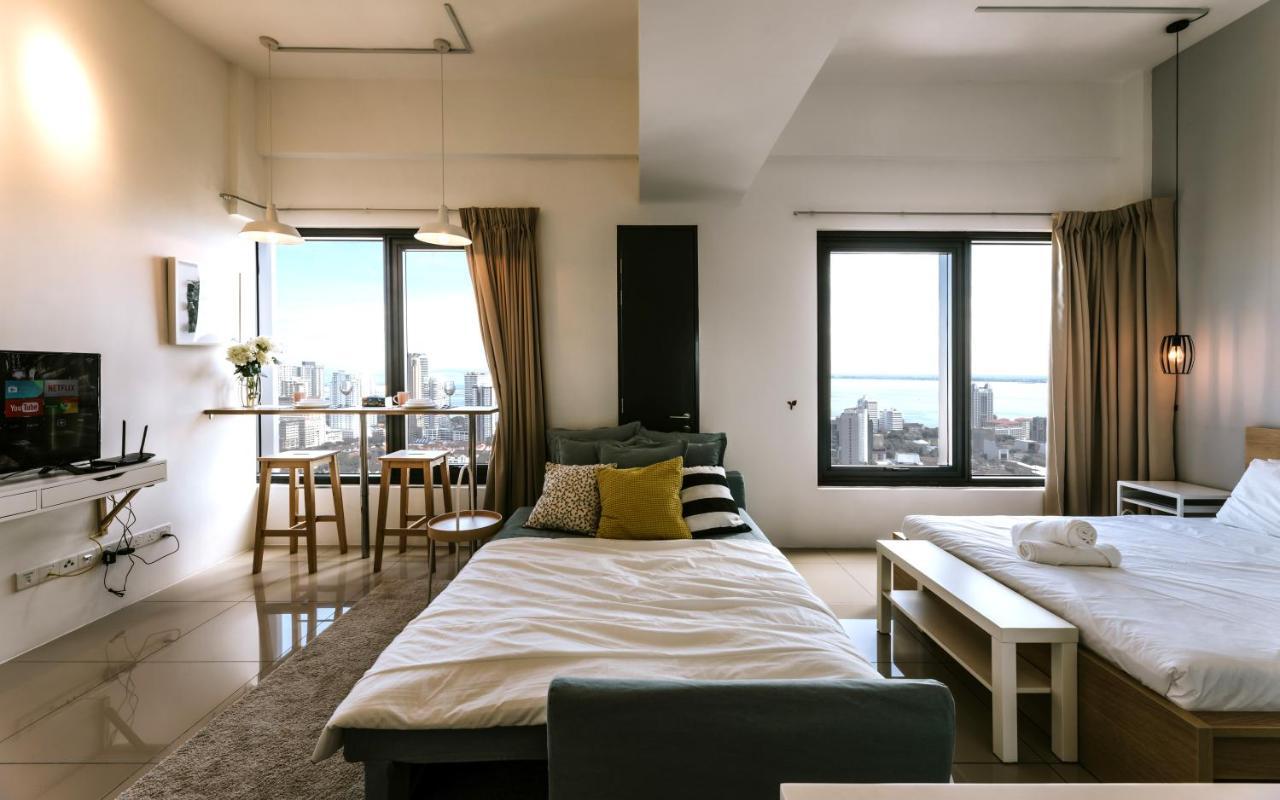 Muji Studio 2 - Seaview At 218 Tropicana Near Komtar Food Heaven With Netflix & Tv Box George Town Eksteriør bilde